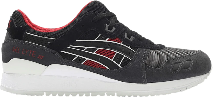 ASICS Gel Lyte 3 Dark Grey Red H6X2L 9090 H6X2L 9090 Novelship