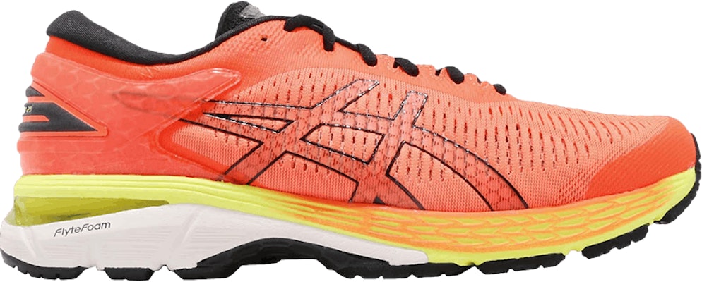 Asics gel kayano 25 shocking best sale orange