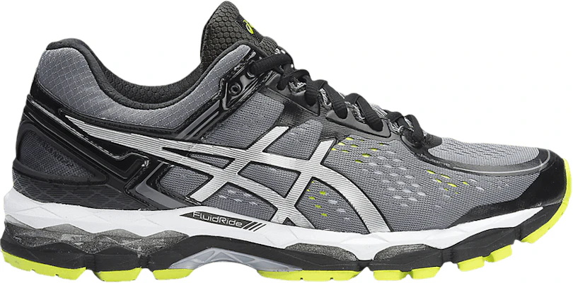 ASICS Gel Kayano 22 4E Wide Charcoal Silver Lime T549N 7393