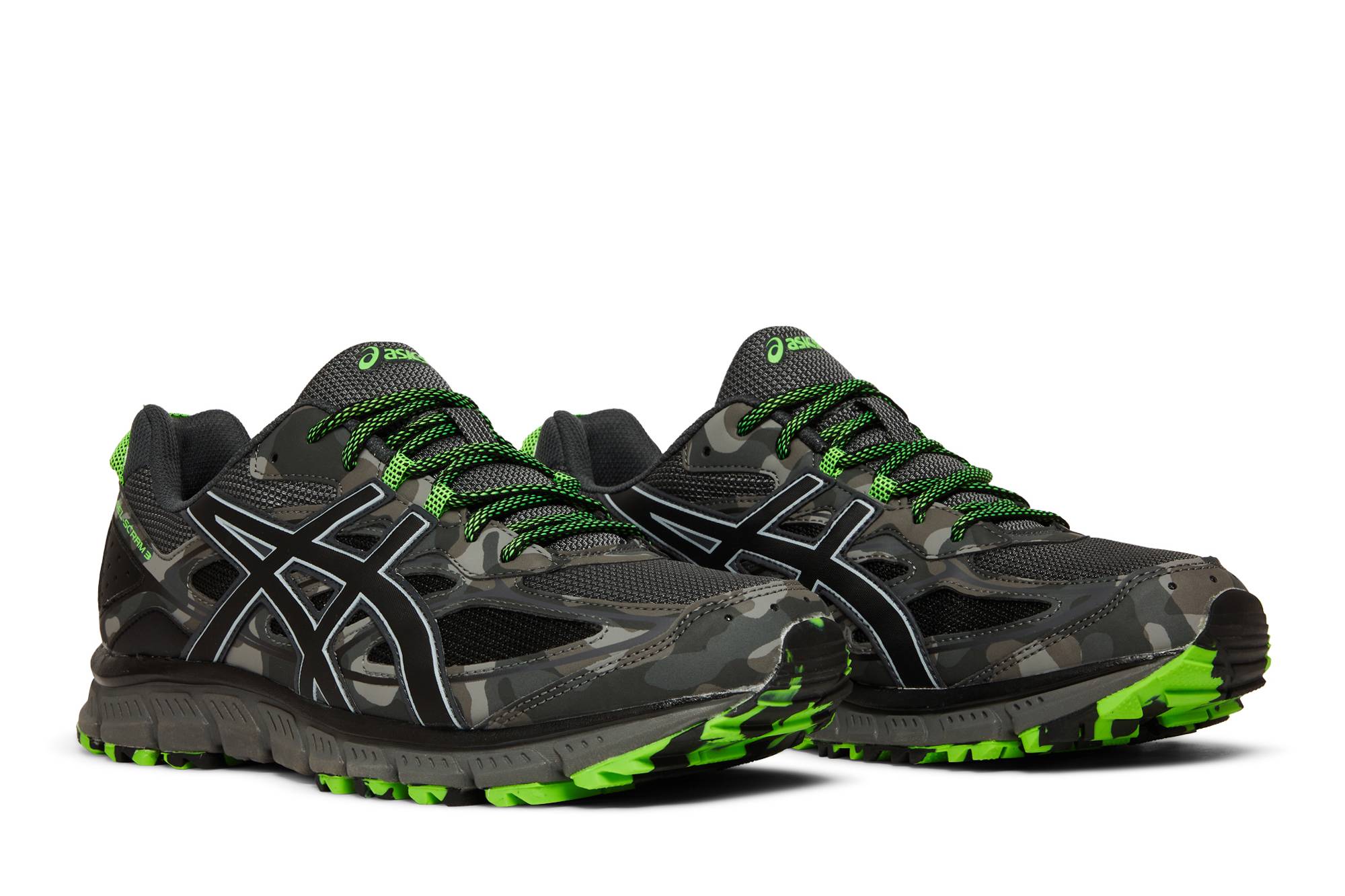 Cheap 아식스 젤 스크램 3 '카본 그린 게코 카모' T6K2N-9790