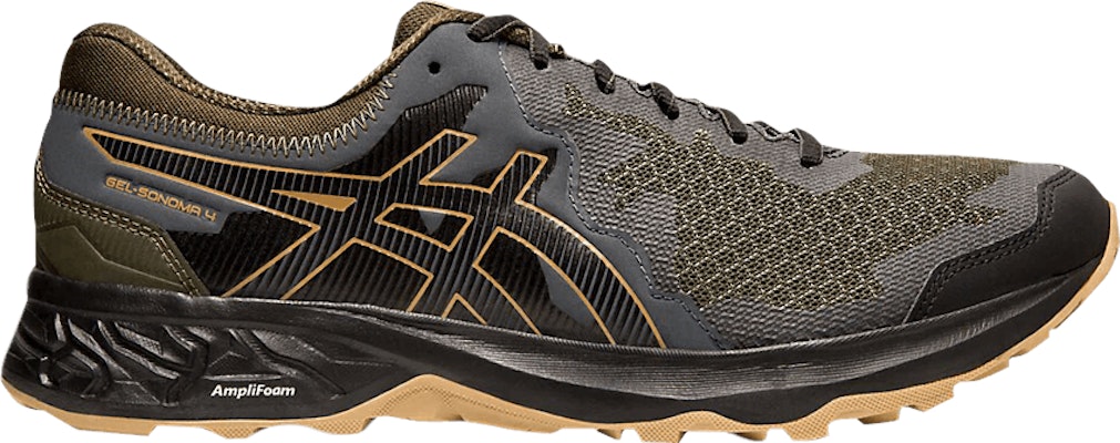 ASICS Gel Sonoma 4 4E Wide Olive Canvas Black 1011A178 300