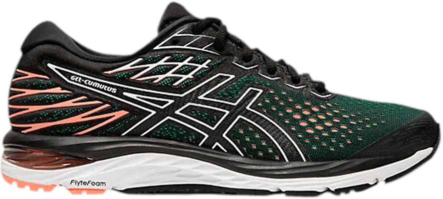 Asics gel-cumulus 21 women's running shoes black/sun coral best sale