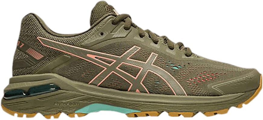 Women ASICS GT 2000 7 Trail Wide Mantle Green 1012A162 300