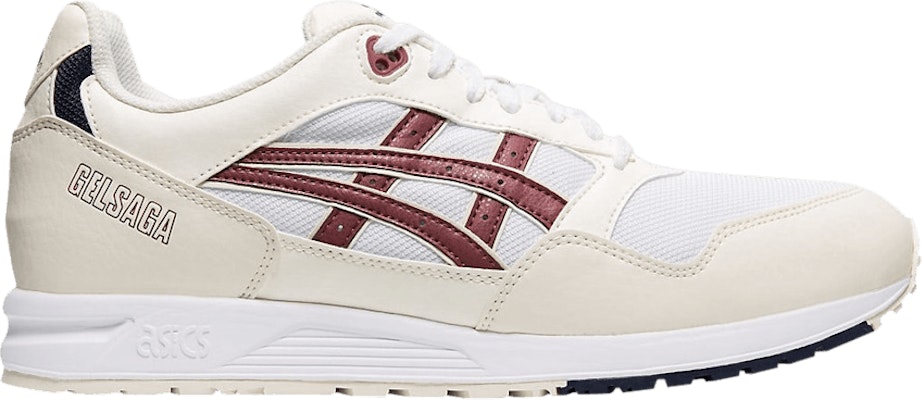 Asics gel saga best sale white red