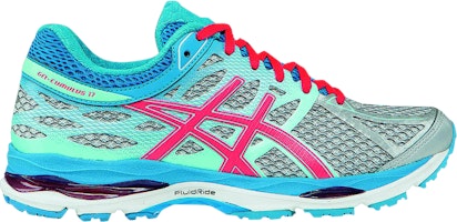 Buy Women ASICS Gel Cumulus 17 Silver Pink Turquoise T5D8N 9334 Novelship