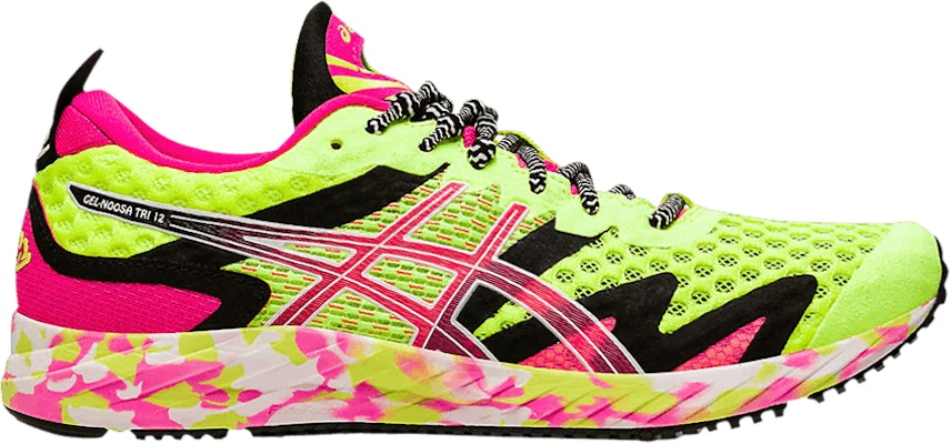 Women ASICS Gel Noosa Tri 12 Safety Yellow Pink Glo 1012A578