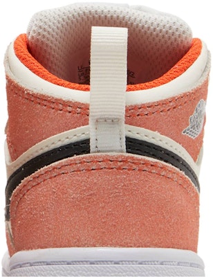 (TD) Air Jordan 1 Mid SE 'Suede Oranye' DV1340-800 Sizing (TD) Air Jordan 1 Mid SE 'Suede Oranye' DV1340-800