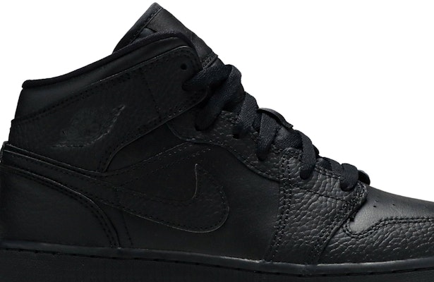 All black grade school best sale jordans