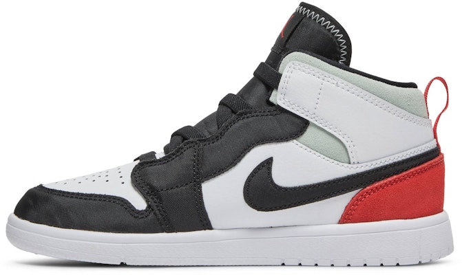 (Preschool) Air Jordan 1 Mid ALT 'Red Black Toe' AR6351-100 Lookbook (Preschool) Air Jordan 1 Mid ALT 'Red Black Toe' AR6351-100