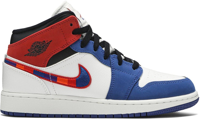 Red white and blue 2025 jordan 1 grade school