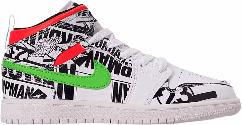 Nike air jordan 1 mid all over sales logos