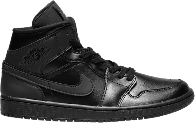 (W) Air Jordan 1 Mid 'Hitam Triple' BQ6472-012 Buy (W) Air Jordan 1 Mid 'Hitam Triple' BQ6472-012