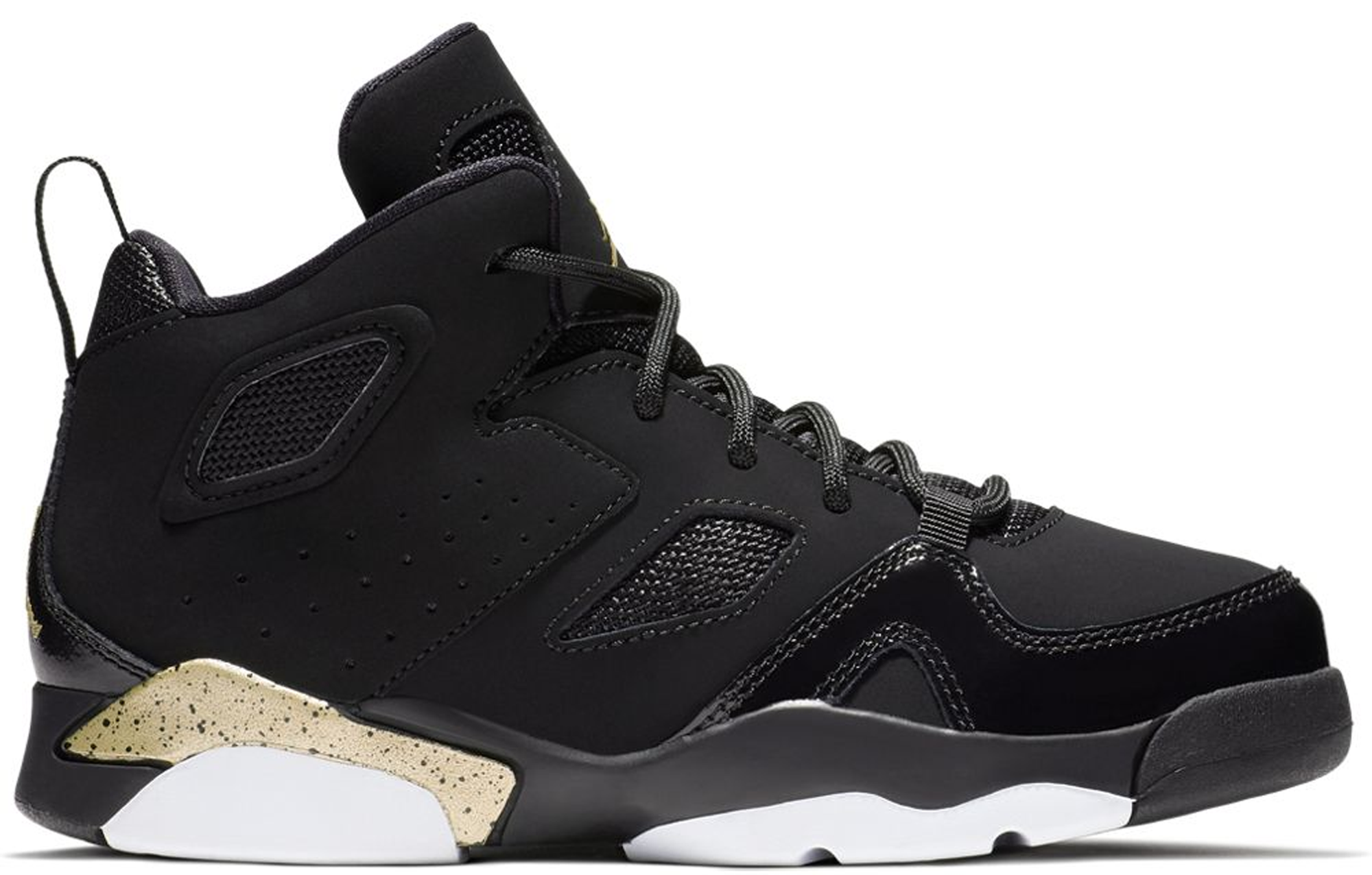 (Preschool) Air Jordan Flight Club 91 'Black Metallic Gold' 555470‑031 ...