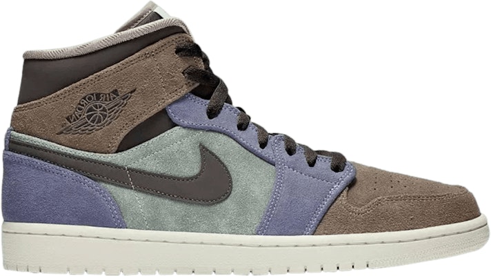 Jordan 1 top mid suede