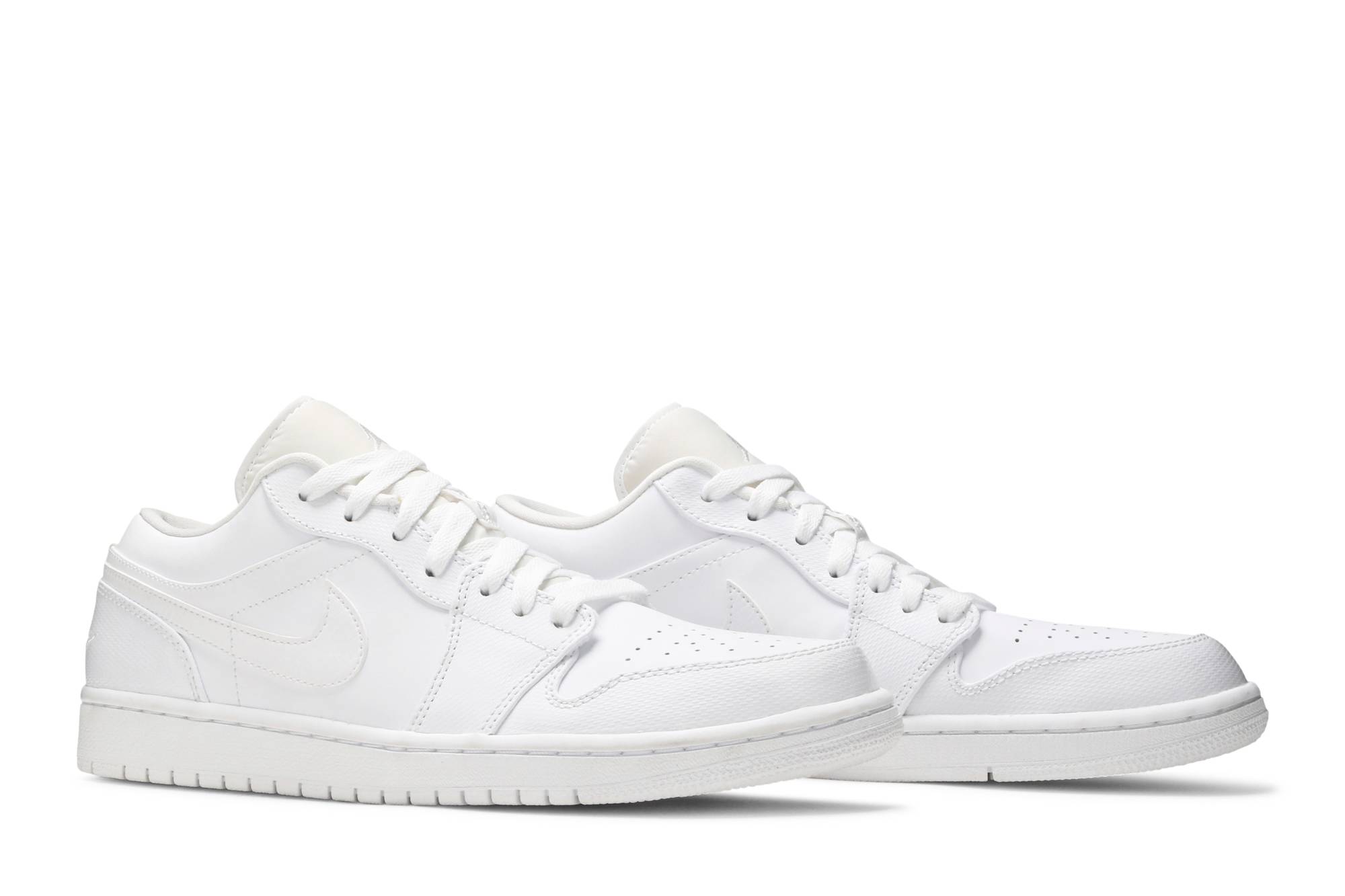 triple white air jordan 1 low