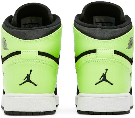 Air jordan 1 black online ghost green