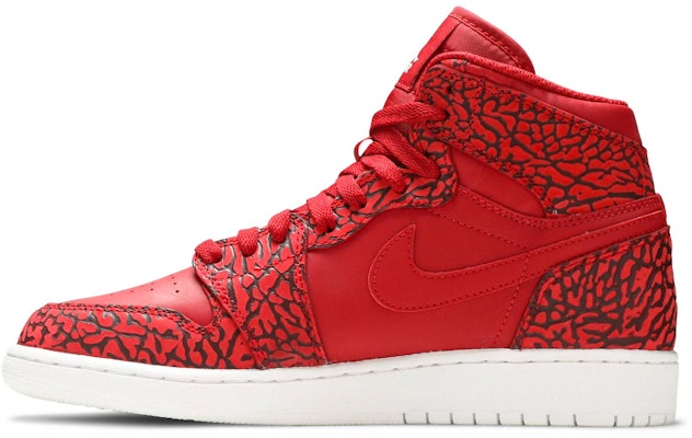 Jordan 1 retro sales red elephant print