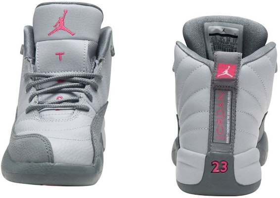 (PS) Air Jordan 12 Retro 'Gris Lobo y Rosa Intenso' 510816-029 Lookbook (PS) Air Jordan 12 Retro 'Gris Lobo y Rosa Intenso' 510816-029