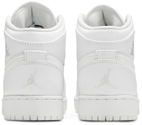 Air Jordan 1 Retro Mid 'Triple White' (GS) - 554725-104 - Novelship