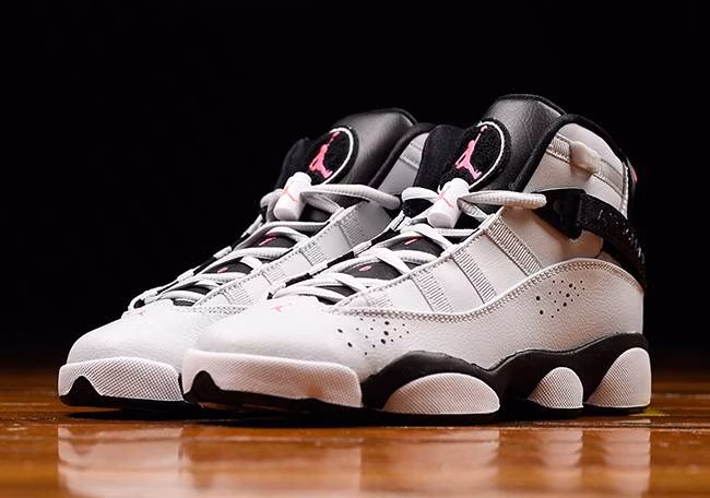 Grade School Air Jordan 6 Rings Pink Flash 323399 009 323399