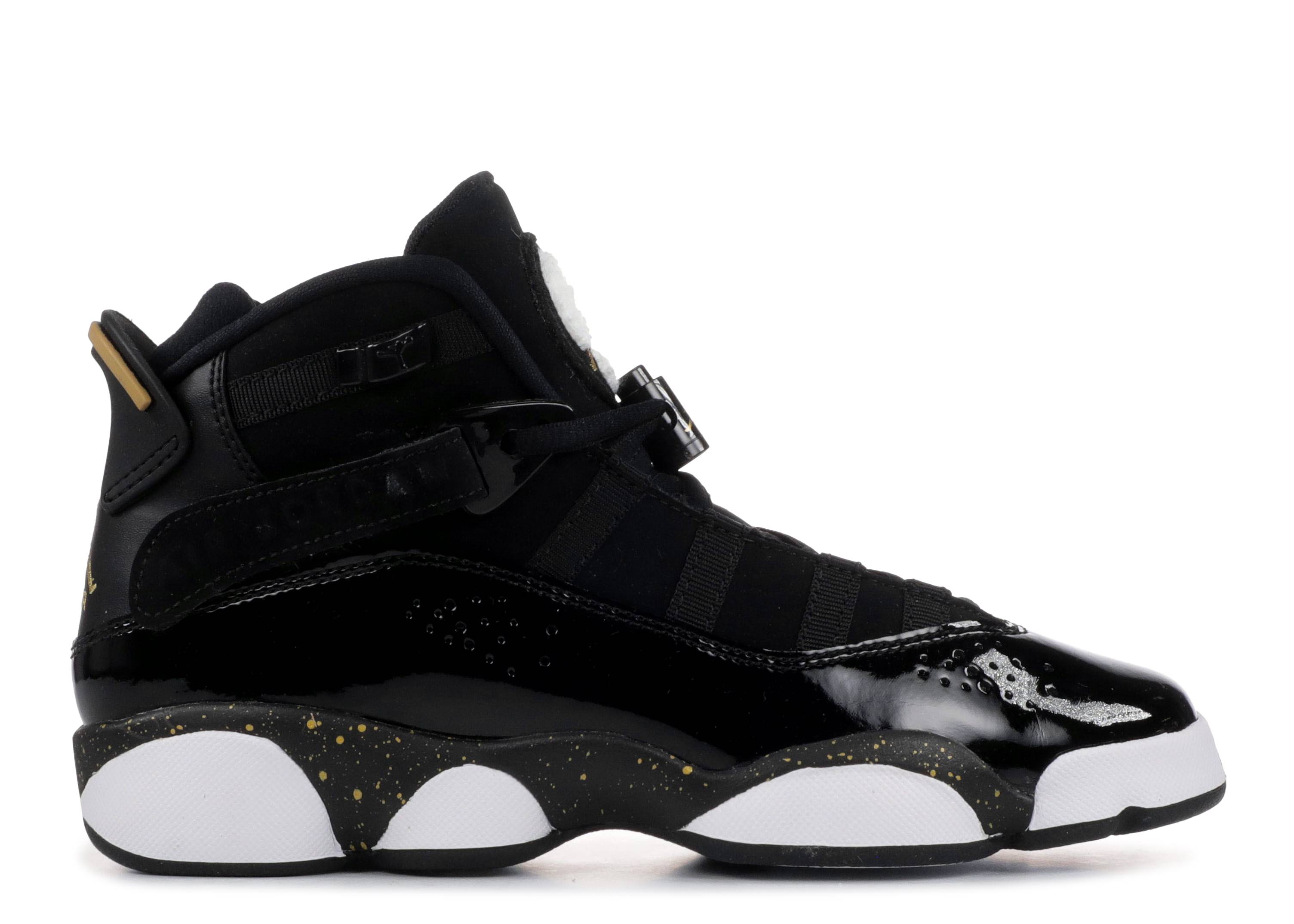 jordans 6 rings black and gold