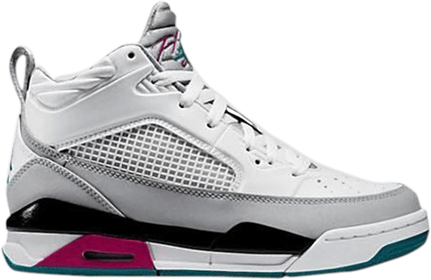 Grade School Air Jordan Flight 9.5 BG White Tropical Teal