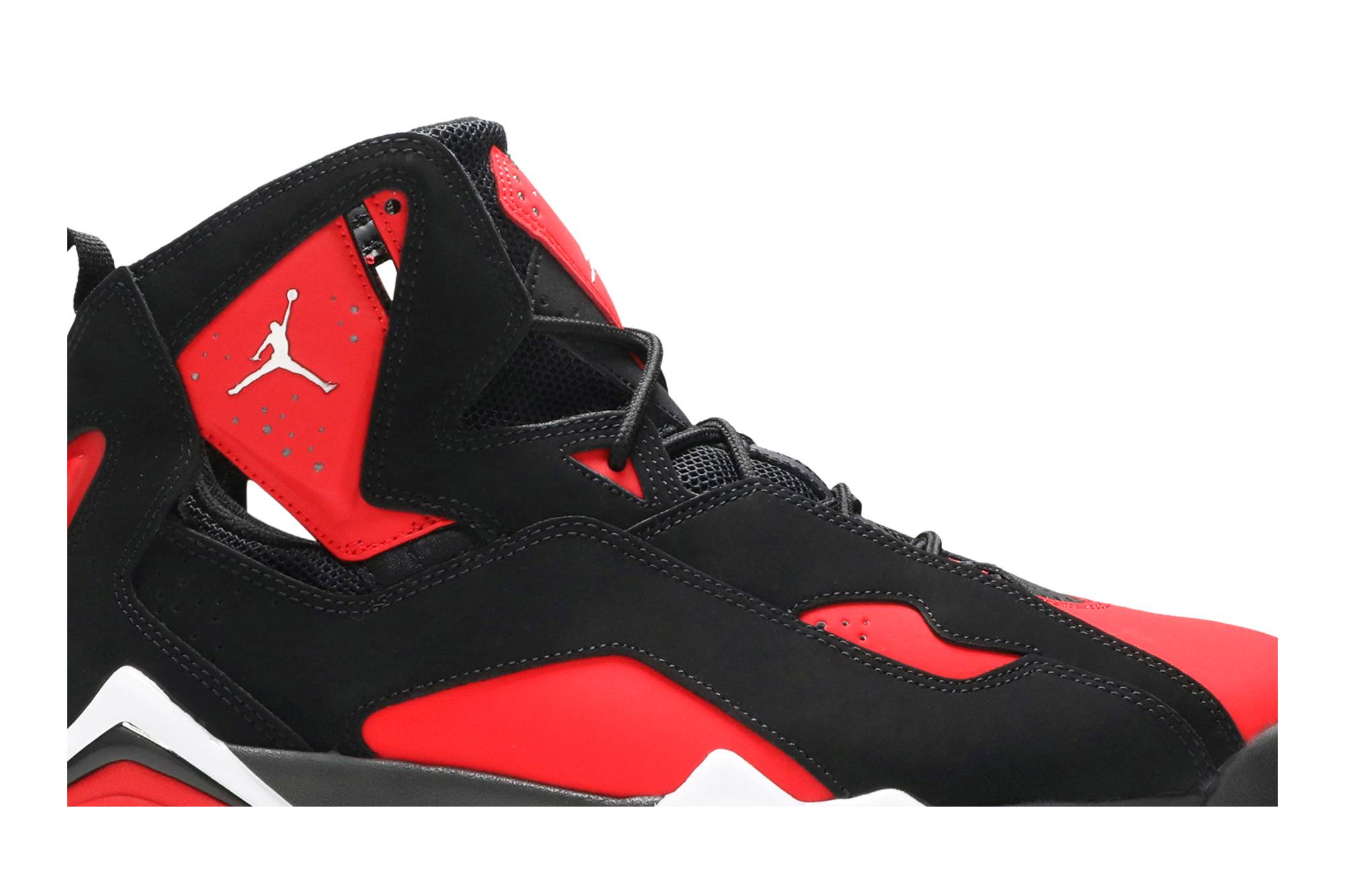 jordan true flight black gym red
