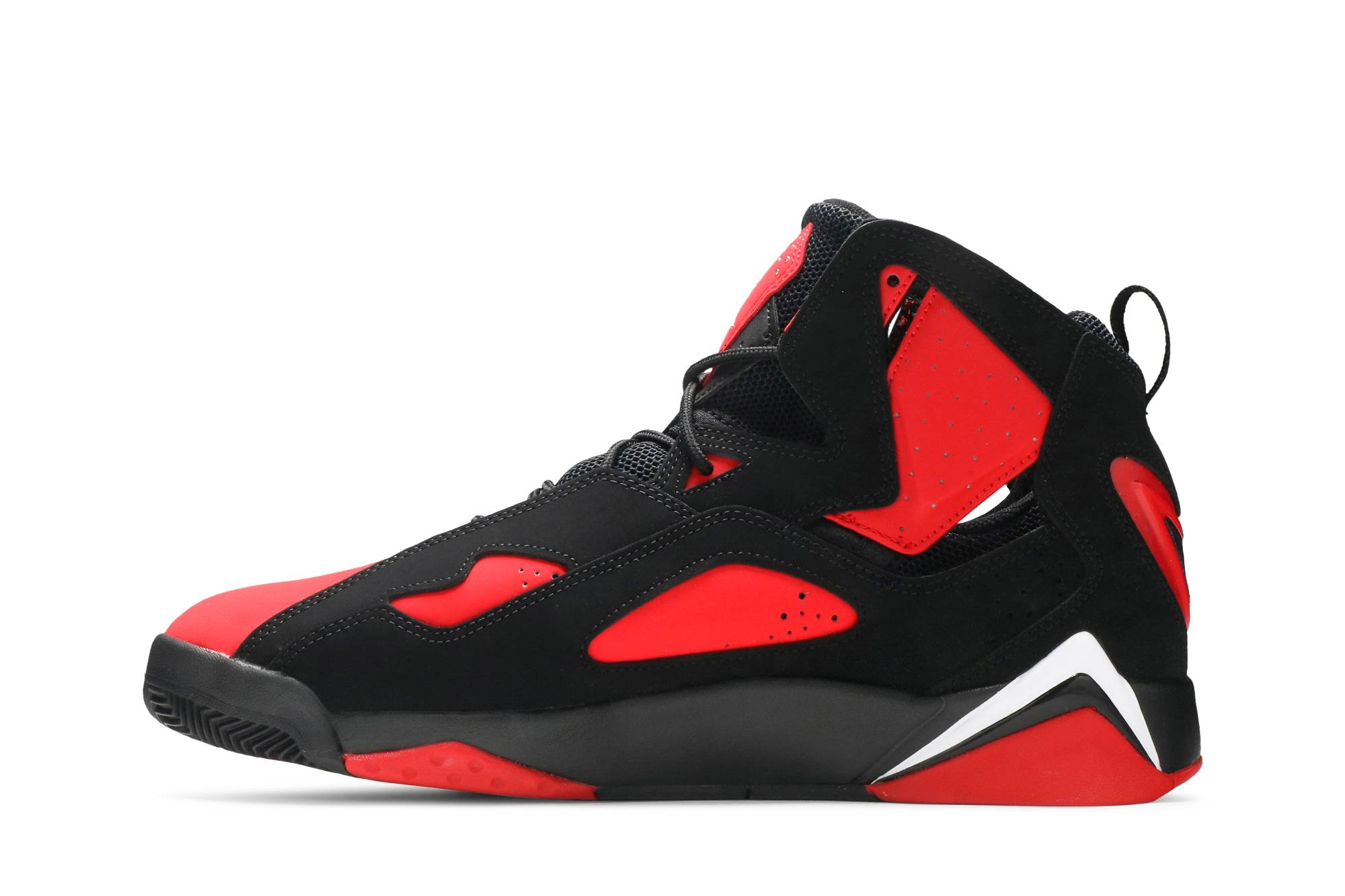 jordan true flight black gym red