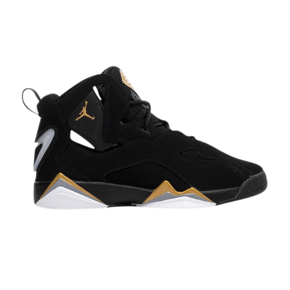 jordan true flight black metallic gold mens