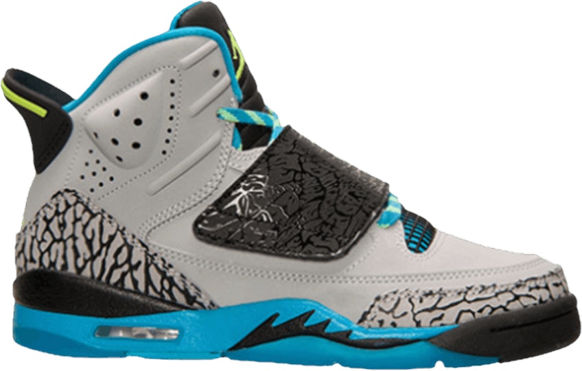 Grade School Air Jordan Son of Mars BG Grey Blue Lagoon 512246