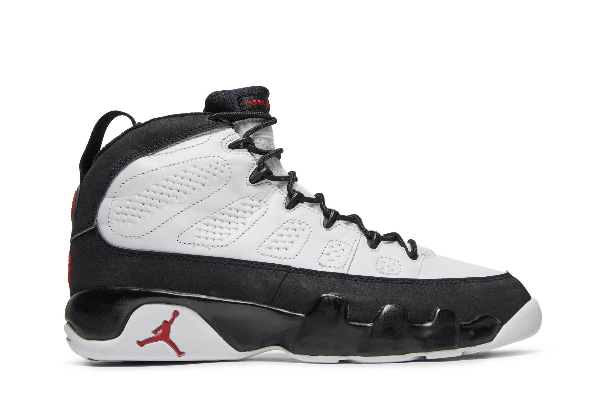 jordan retro 9 black red and white