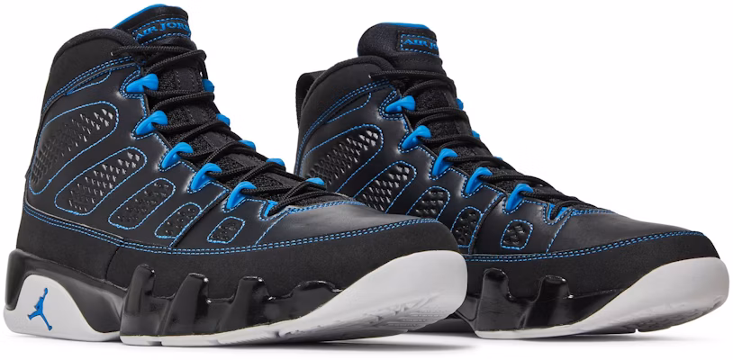 Jordan 9 top black bottom