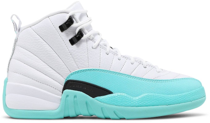 Grade School Air Jordan 12 Light Aqua 510815 100 510815 100