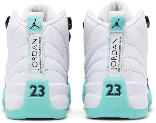 Jordan 12 aqua grade school best sale