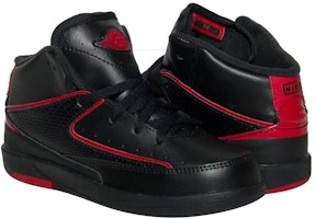(Infant) Air Jordan 2 Retro BT 'Black Varsity Red' 395720-002 (Infant) Air Jordan 2 Retro BT 'Black Varsity Red' 395720-002