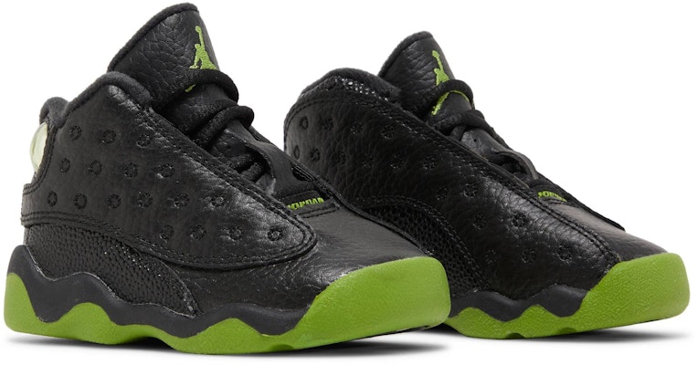 Jordan 13 black top and yellow toddler