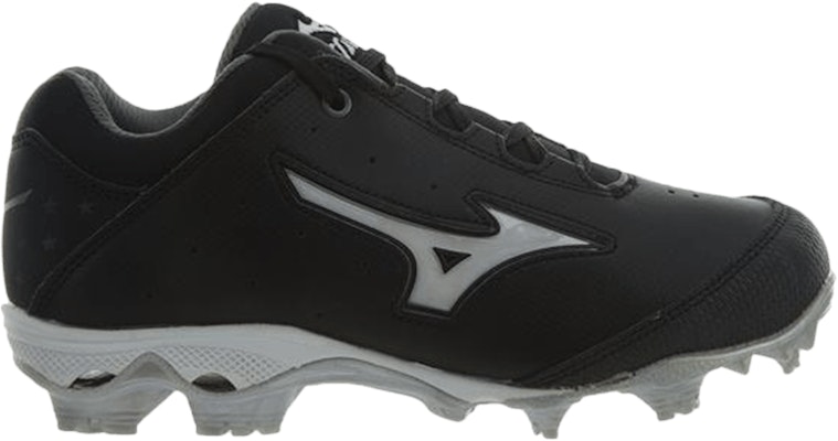 Women Mizuno 9 Spike Finch Elite Switch Black White 320455 9000