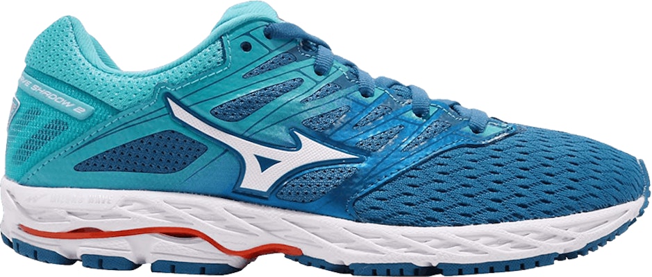 Women Mizuno Wave Shadow 2 Wide Blue J1GD189721 J1GD189721