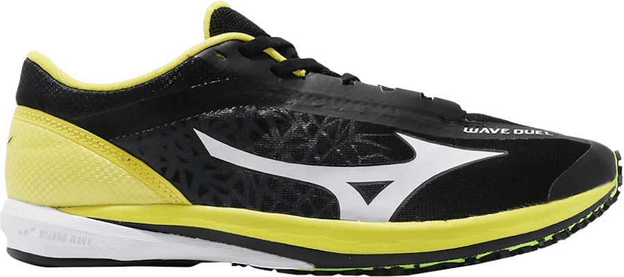 Mizuno black top and yellow shoes