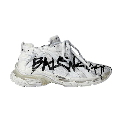 Balenciaga RNNR Sneaker 'Graffiti - White Black'