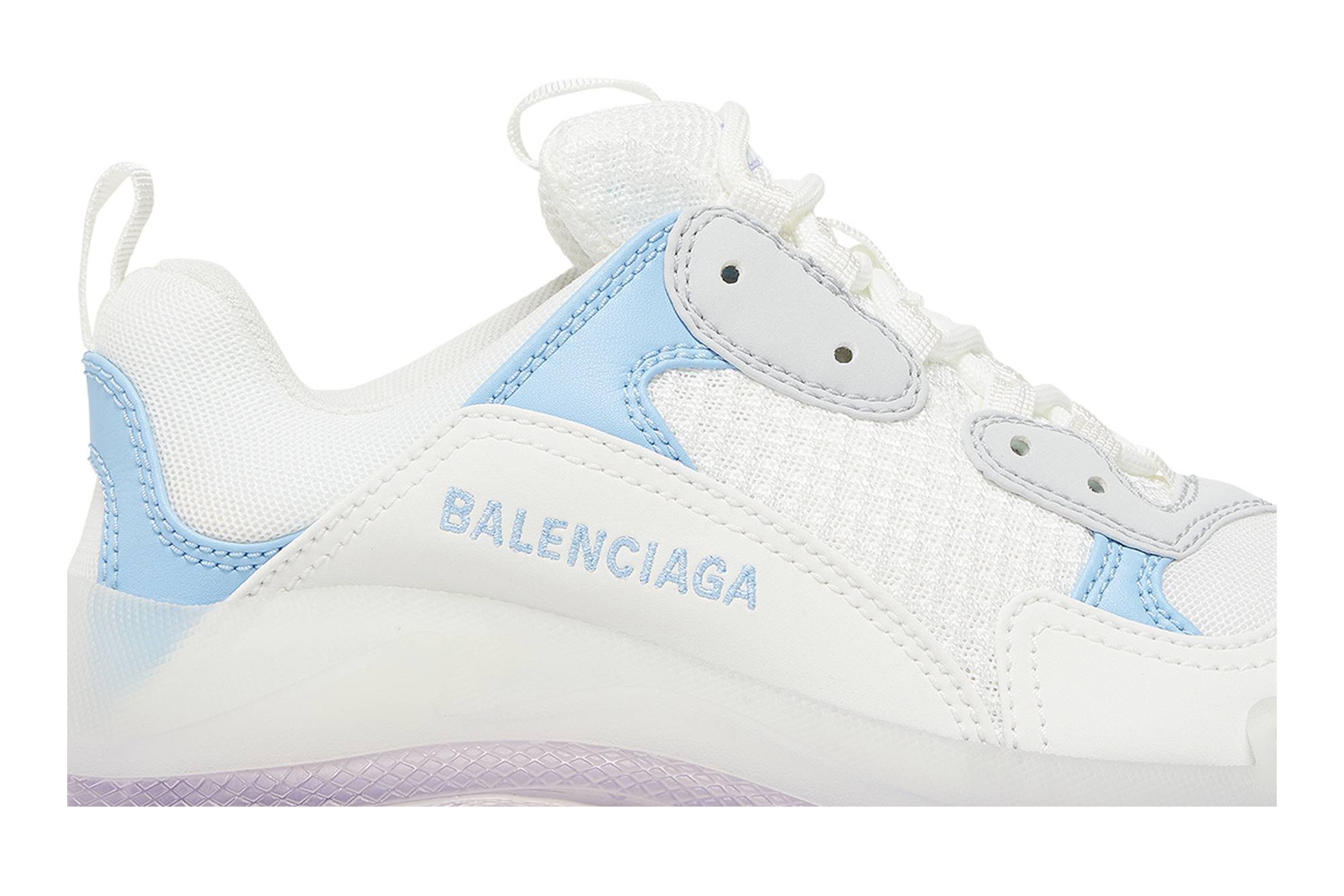(W) Balenciaga Triple S 'Clear Sole - Light Blue Purple' 圖 2