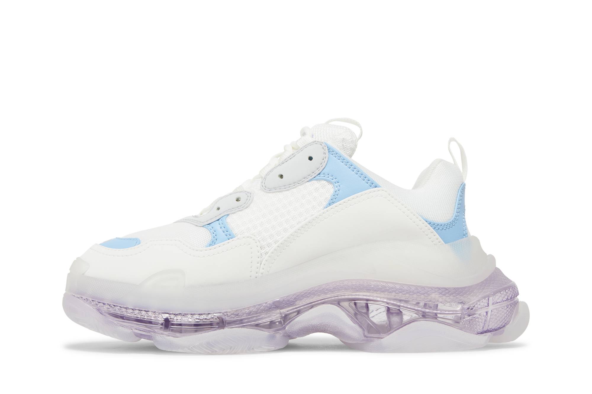 (W) Balenciaga Triple S 'Clear Sole - Light Blue Purple' 圖 3