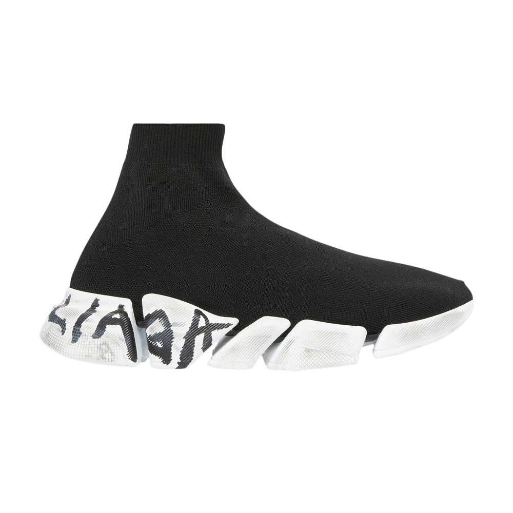 Balenciaga Speed 2.0 Sneaker 'Worn-Out Graffiti - Black' 617239-W2DD4-1091
