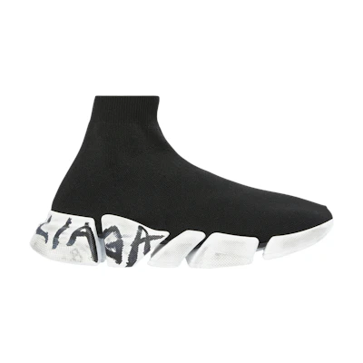 Balenciaga Speed 2.0 Sneaker 'Worn-Out Graffiti - Black'