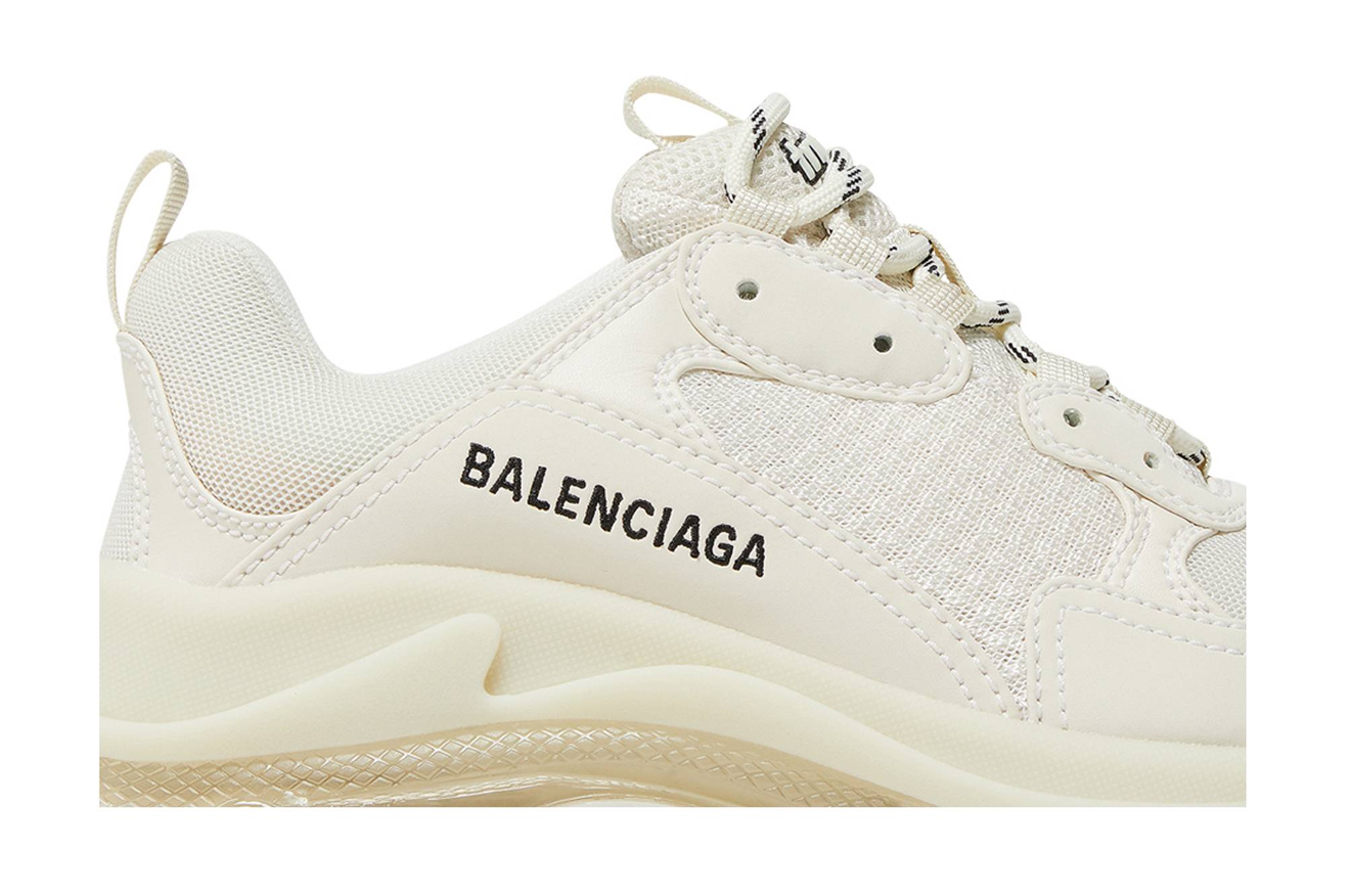 Order (W) Balenciaga Triple S Sneaker 'Tapak Jernih - Kulit Telur' 544351-W2GA1-9100