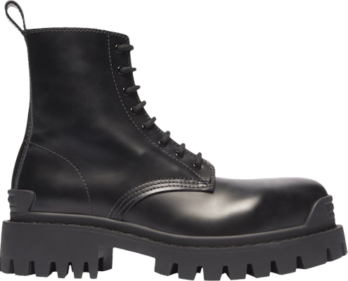Balenciaga Strike Lace‑Up Boot 'Black' (WMNS) - 590974-WA960-1000