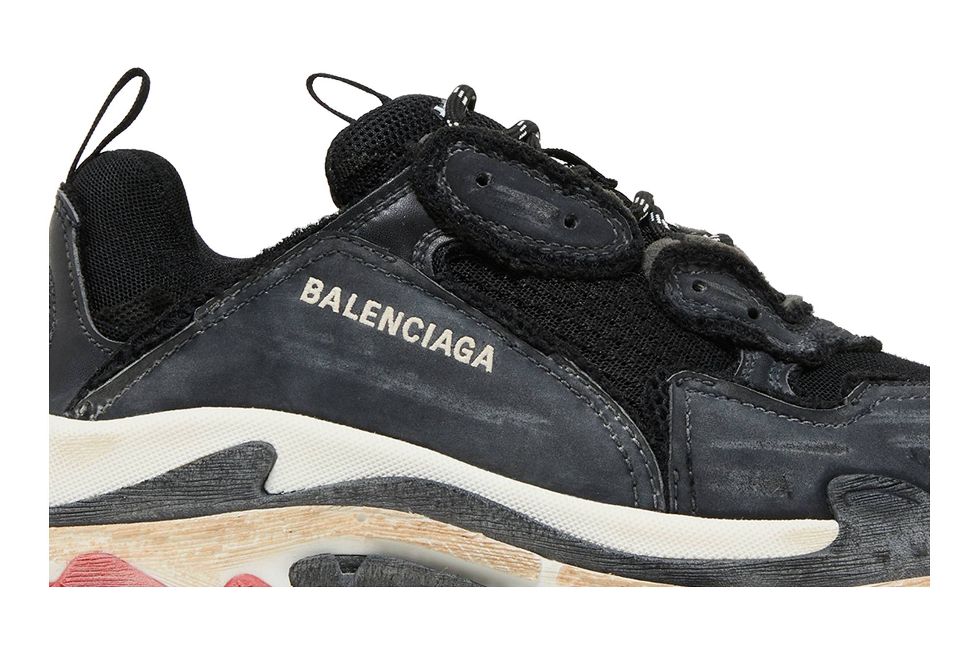 Balenciaga Triple S Sneaker 'DIY - Black Red' 圖 2