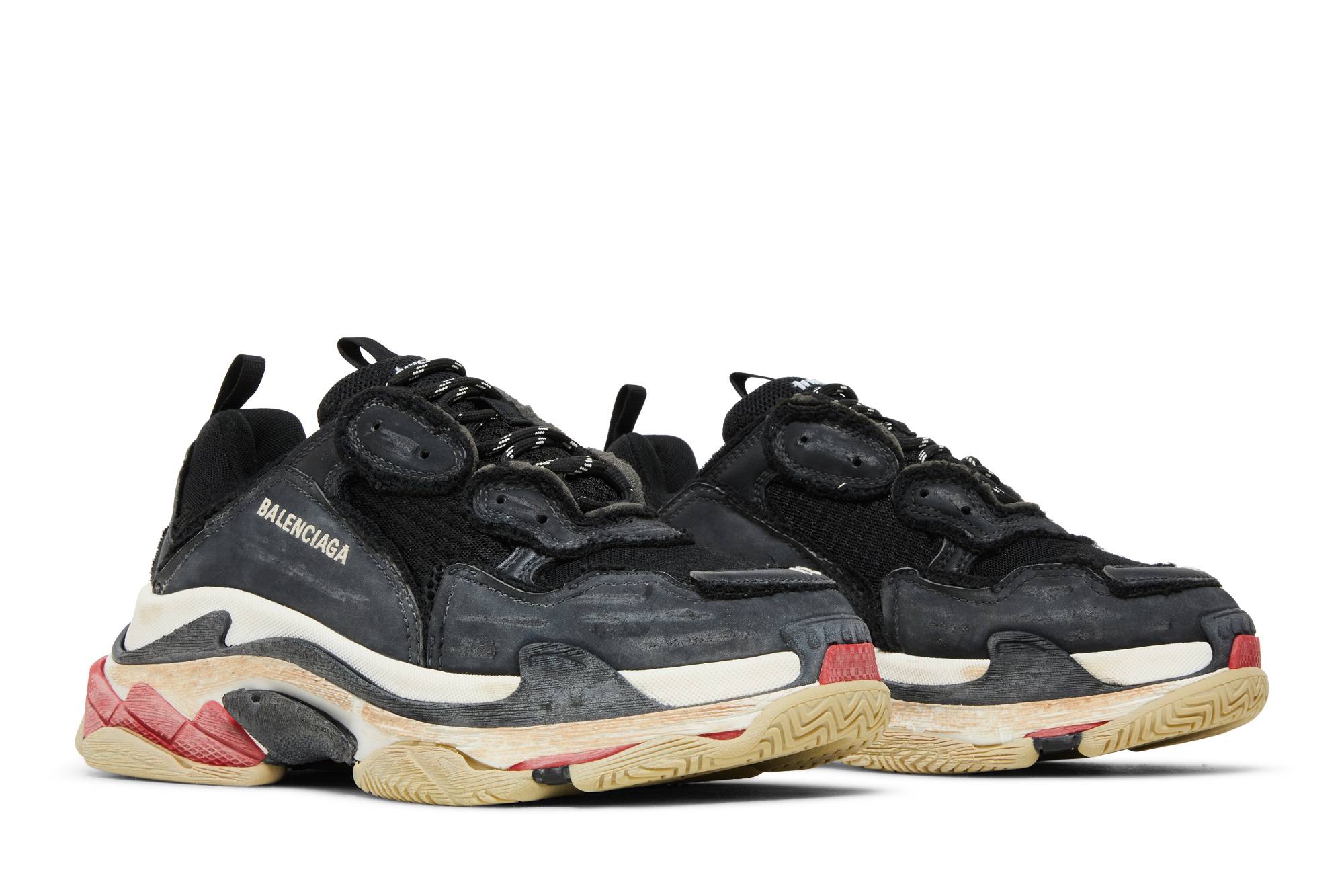 Balenciaga Triple S Sneaker 'DIY - Black Red' 圖 8