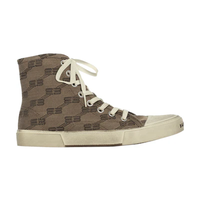 Balenciaga Paris High 'BB Monogram - Dark Mink Grey'