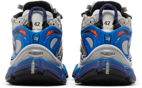 巴黎世家灰红蓝色跑鞋 677403-W3RB6-1264 Details for 巴黎世家灰红蓝色跑鞋 677403-W3RB6-1264